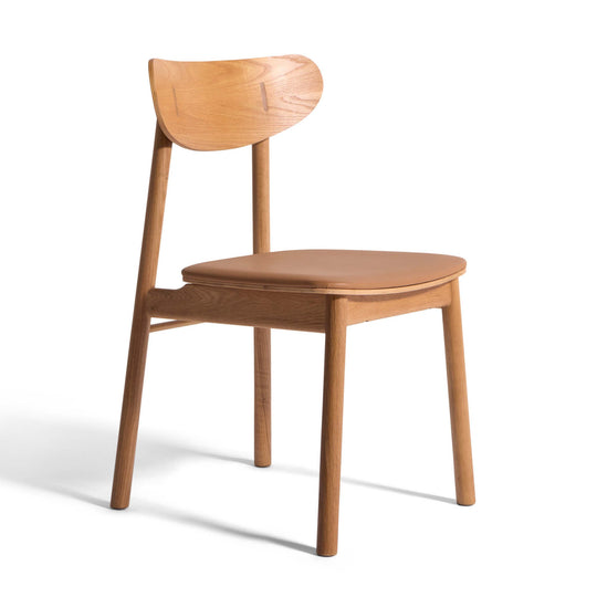 Struktur spisebordsstol, Egetræ | PU læder