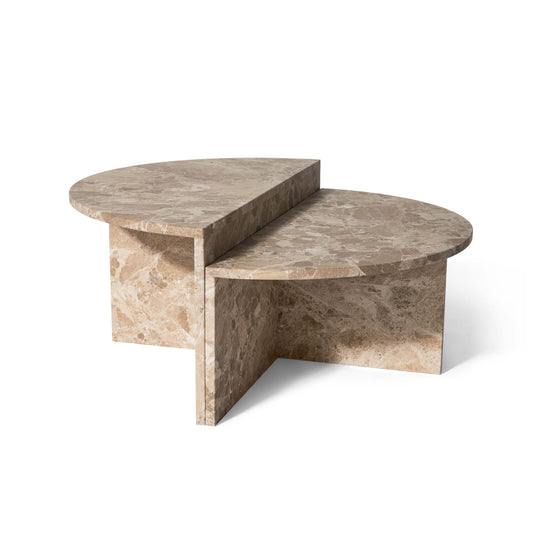 Velasca sofabordssæt, latte marmor | Ø95