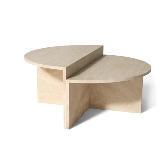 Velasca sofabordssæt, travertin marmor | Ø95
