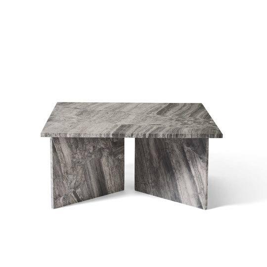 Vega sofabord, river grey marmor | 90x90