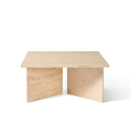 Vega sofabord, travertin marmor | 90x90