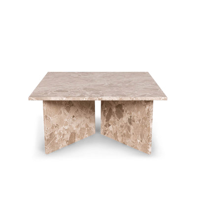 Vega sofabord, latte marmor | 90x90
