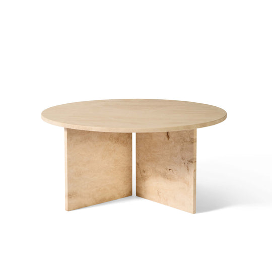 Vega sofabord, travertin marmor | Ø90