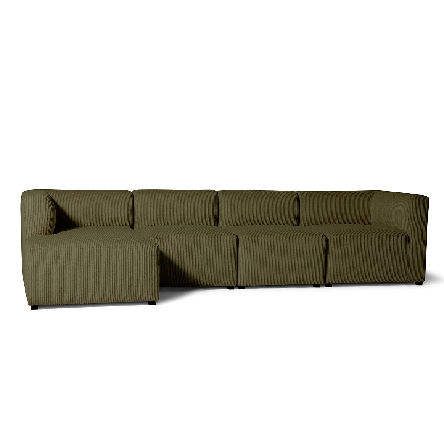 Roma XL chaiselong sofa venstrevendt, fløjl - Møbelkompagniet