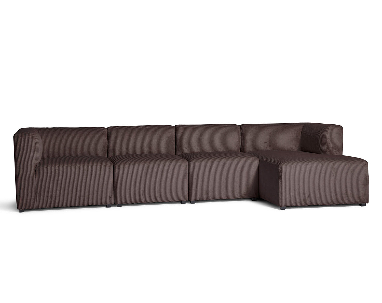 Roma XL chaiselong sofa højrevendt, fløjl - Møbelkompagniet