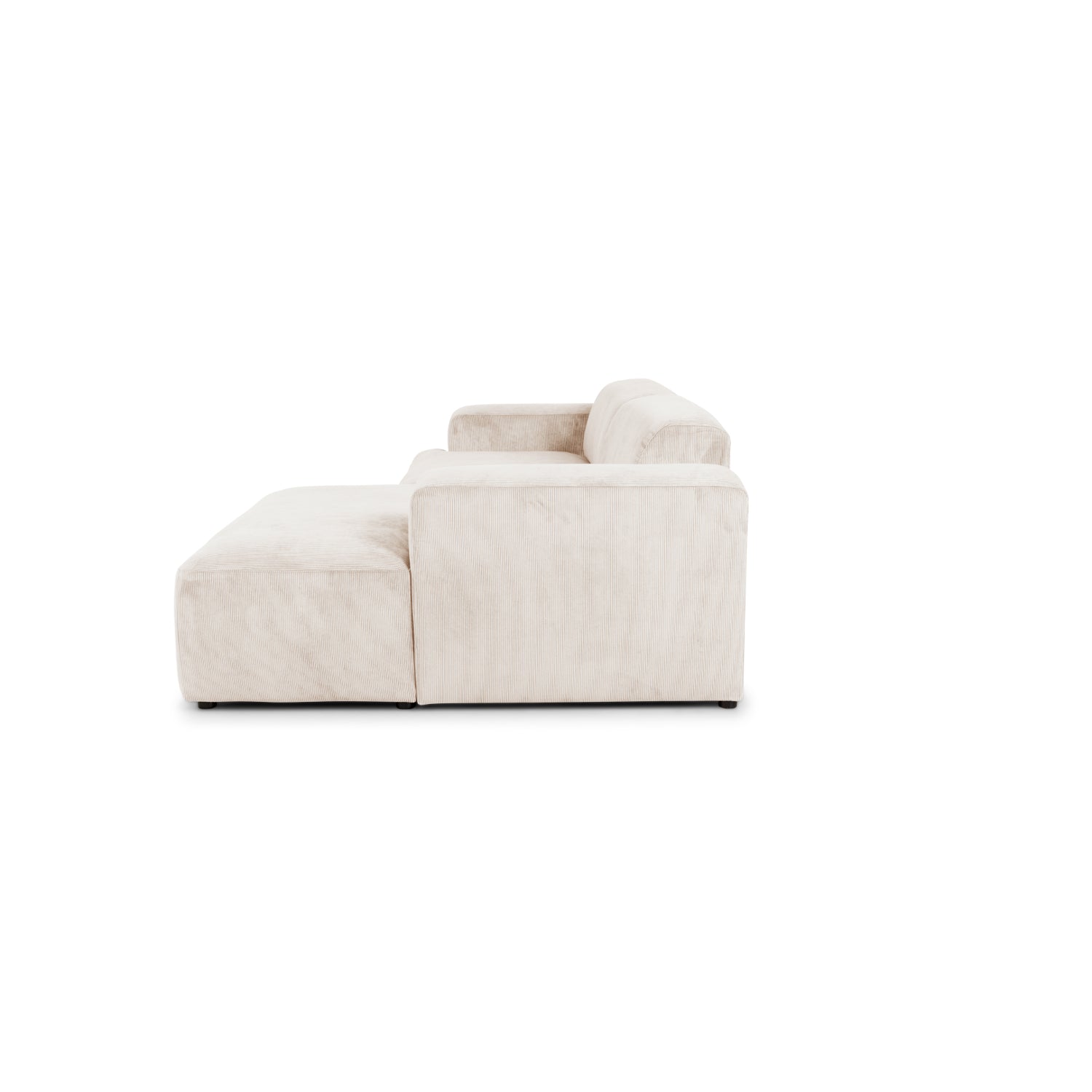 Madrid chaiselong sofa højrevendt. fløjl - Møbelkompagniet