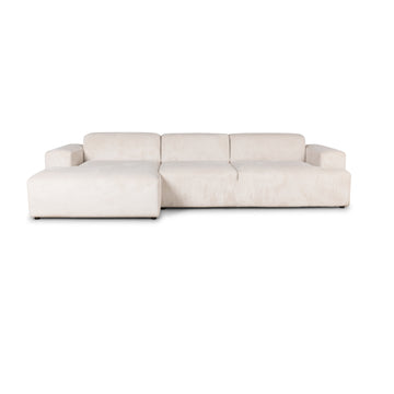 Madrid XL chaiselong sofa venstrevendt. fløjl - Møbelkompagniet