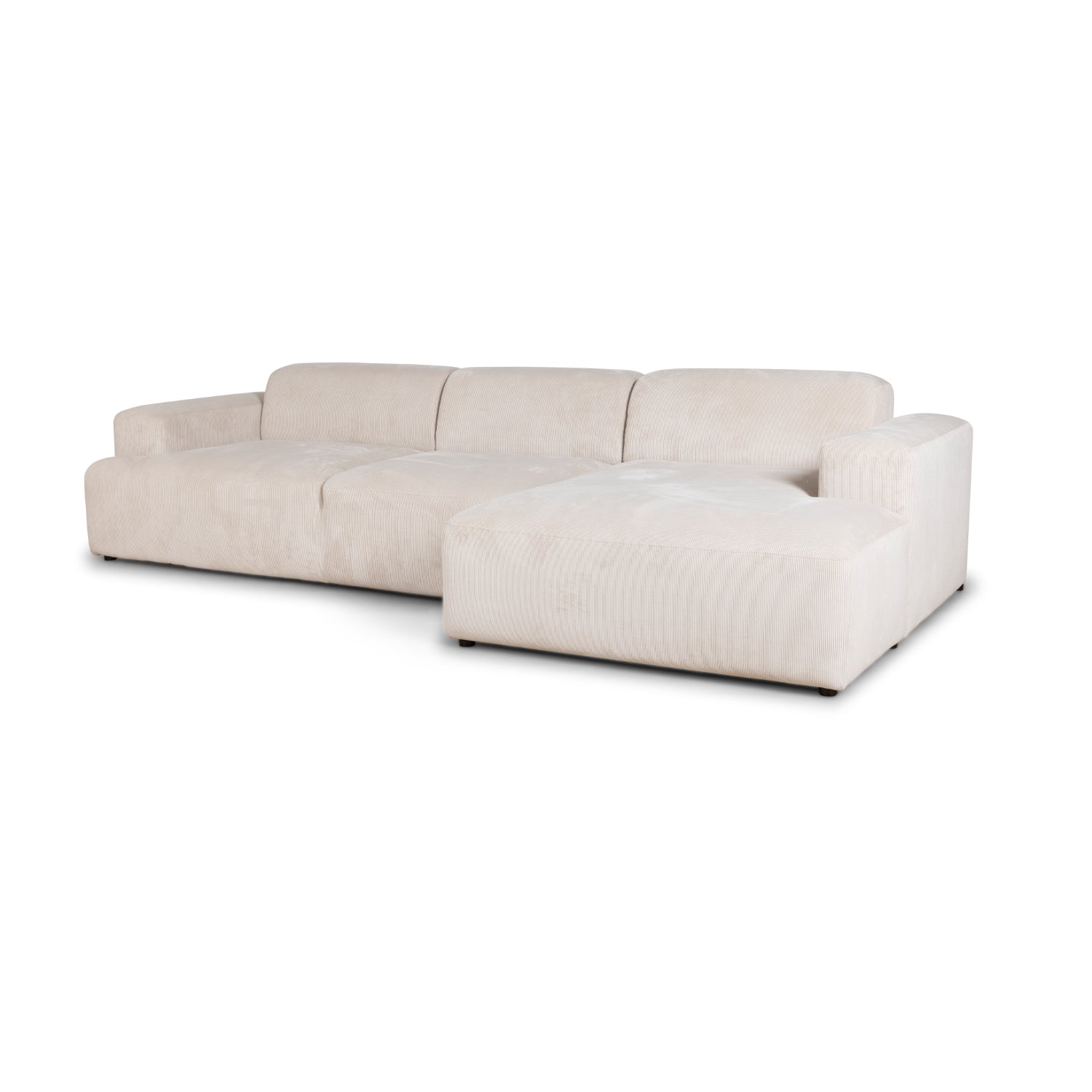 Madrid XL chaiselong sofa højrevendt. fløjl - Møbelkompagniet