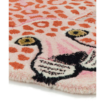 Pinky Leopard tæppe, Doing Goods - 150x88 cm