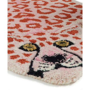 Pinky Leopard tæppe, Doing Goods -  94x61 cm