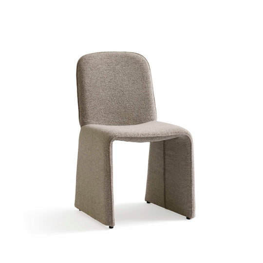 Skala spisebordsstol, Crush Bouclé Grå/Beige
