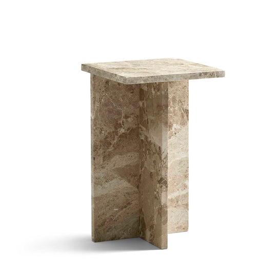 Velasca hjørnebord, latte marmor