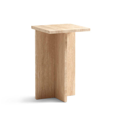 Velasca hjørnebord, travertin marmor