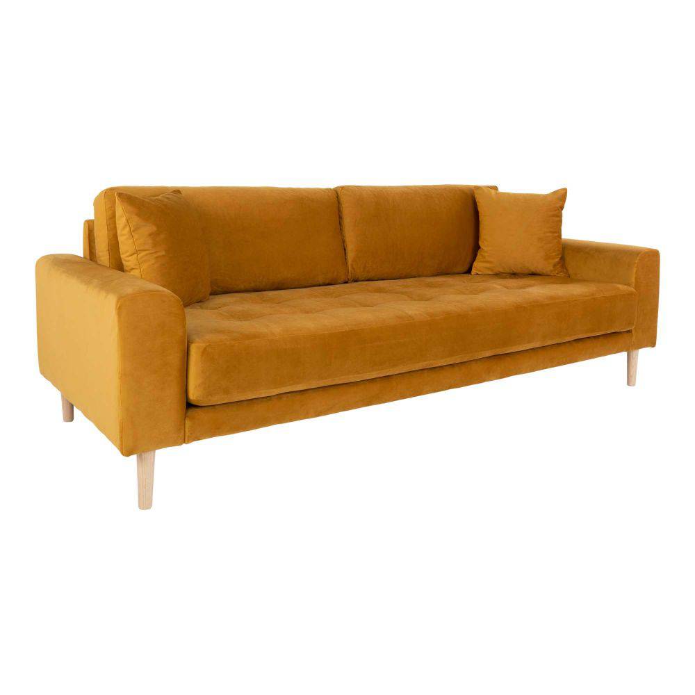 Lido 3 Personers sofa, velour - Møbelkompagniet