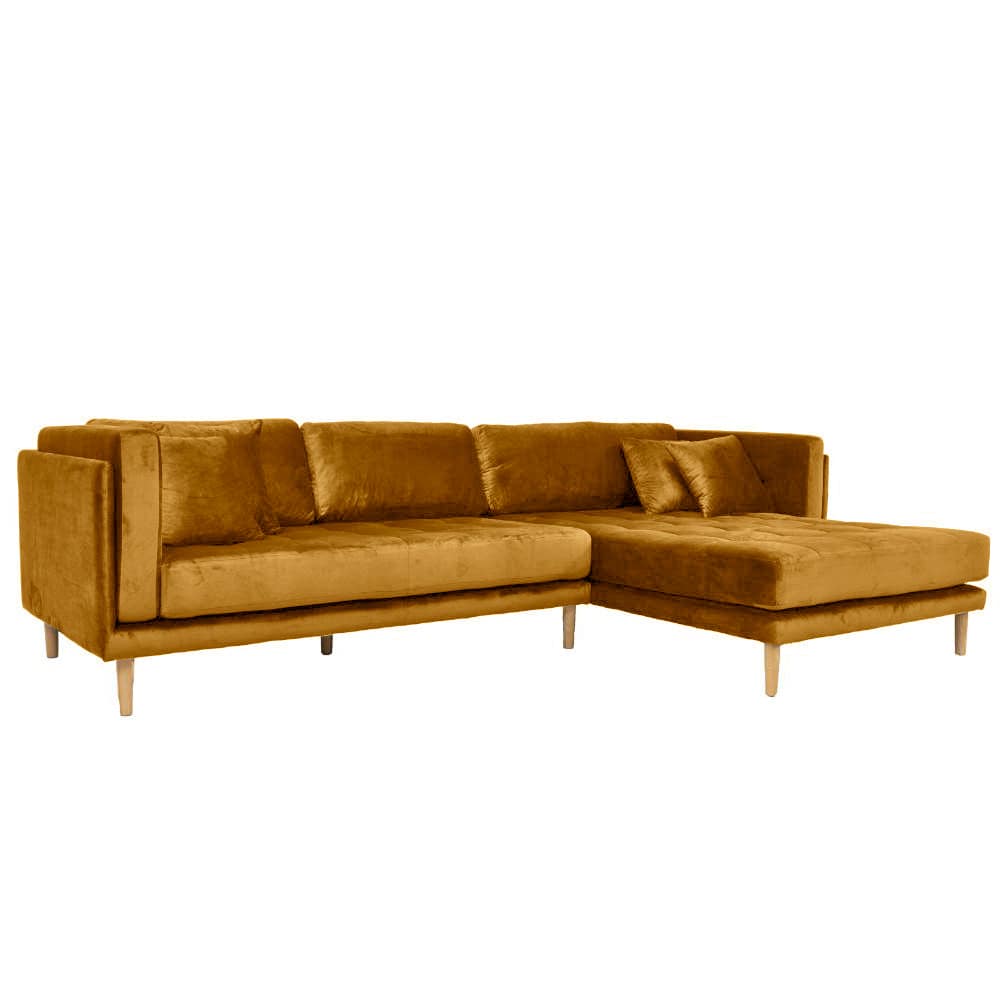 Cali højrevendt chaiselong sofa, Velour - Møbelkompagniet