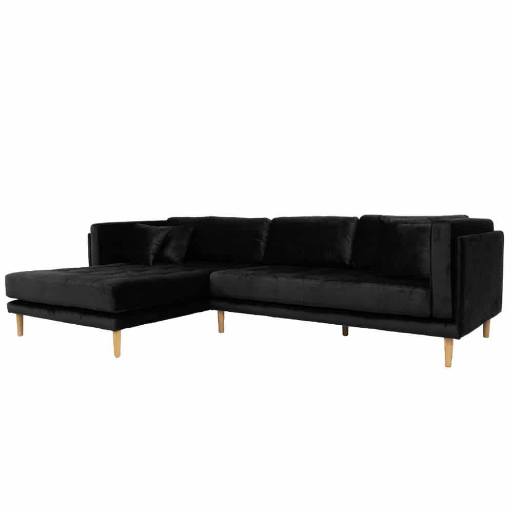 Cali venstrevendt chaiselong sofa, Velour - Møbelkompagniet