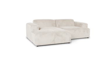 Madrid chaiselong sofa venstrevendt, fløjl - Møbelkompagniet