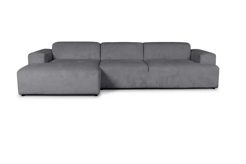 Madrid XL chaiselong sofa venstrevendt, fløjl - Møbelkompagniet