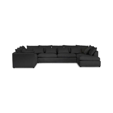 Shabby Chic U-sofa, venstrevendt