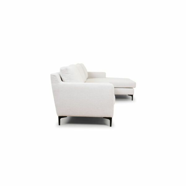 Vienna råhvid sofa med chaiselong, højrevendt - Møbelkompagniet